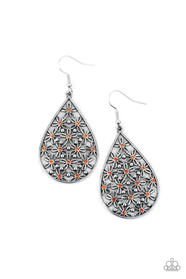 Earrings Paparazzi Earring Tick Tick BLOOM Orange Paparazzi Jewelry Earrings Paparazzi Earring Tick Tick BLOOM Orange Paparazzi Jewelry