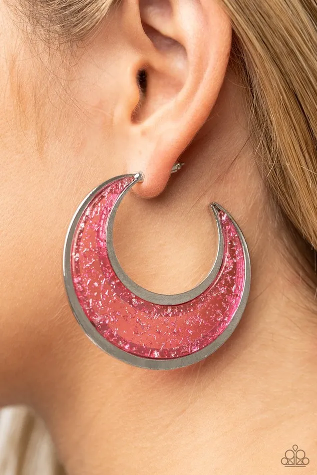 Earrings Paparazzi Jewelry Paparazzi Earring Charismatically Curvy Pink