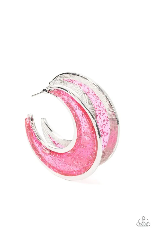 Earrings Paparazzi Jewelry Paparazzi Earring Charismatically Curvy Pink Earrings Paparazzi Jewelry Paparazzi Earring Charismatically Curvy Pink