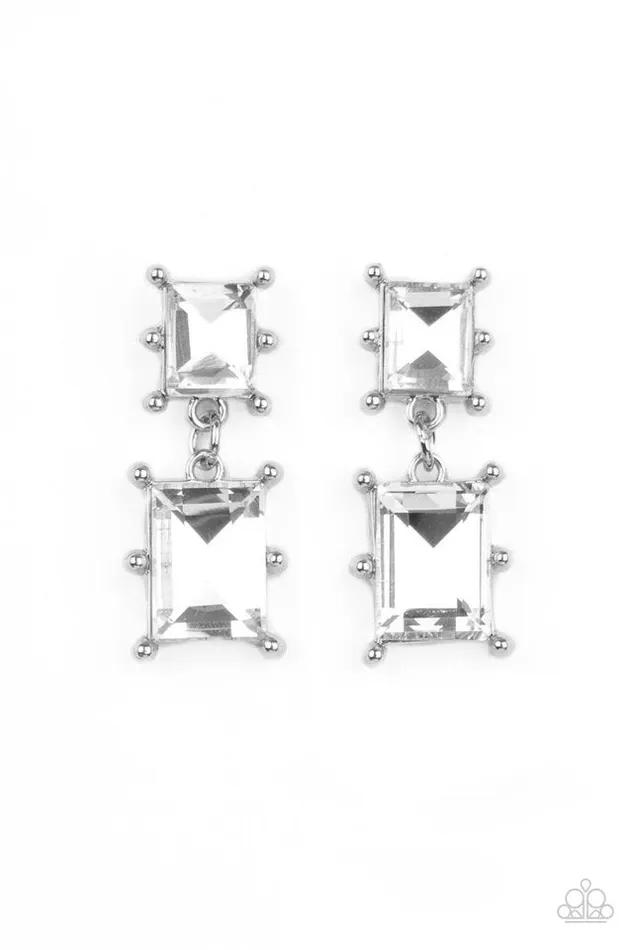 Earrings Paparazzi Jewelry Paparazzi Earring Cosmic Queen White Earrings Paparazzi Jewelry Paparazzi Earring Cosmic Queen White