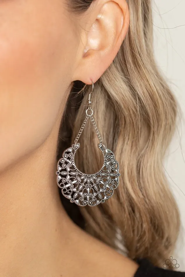 Earrings Paparazzi Jewelry Paparazzi Earring Country Cornucopia Silver