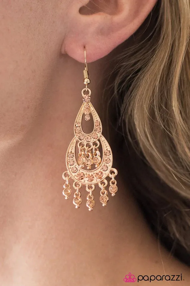 Earrings Paparazzi Jewelry Paparazzi Earring Glitter Makes Everything Better Gold