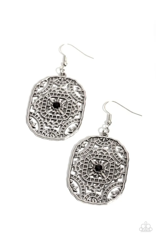 Earrings Paparazzi Jewelry Paparazzi Earring GrecoRoman Romance Black Earrings Paparazzi Jewelry Paparazzi Earring GrecoRoman Romance Black