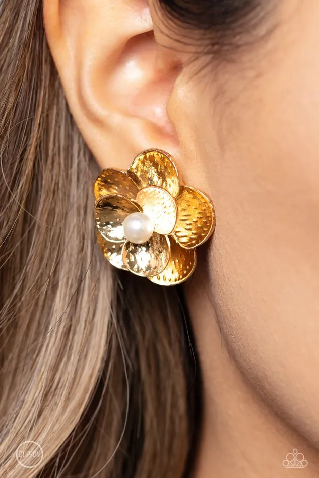 Earrings Paparazzi Jewelry Paparazzi Earring Miami Magic Gold