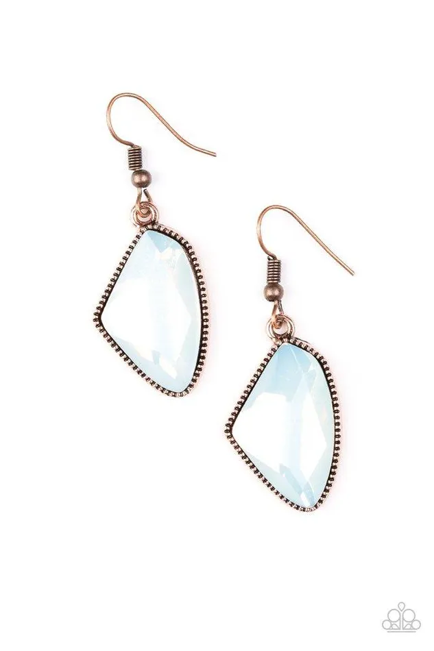 Earrings Paparazzi Jewelry Paparazzi Earring Mystic Mist Copper