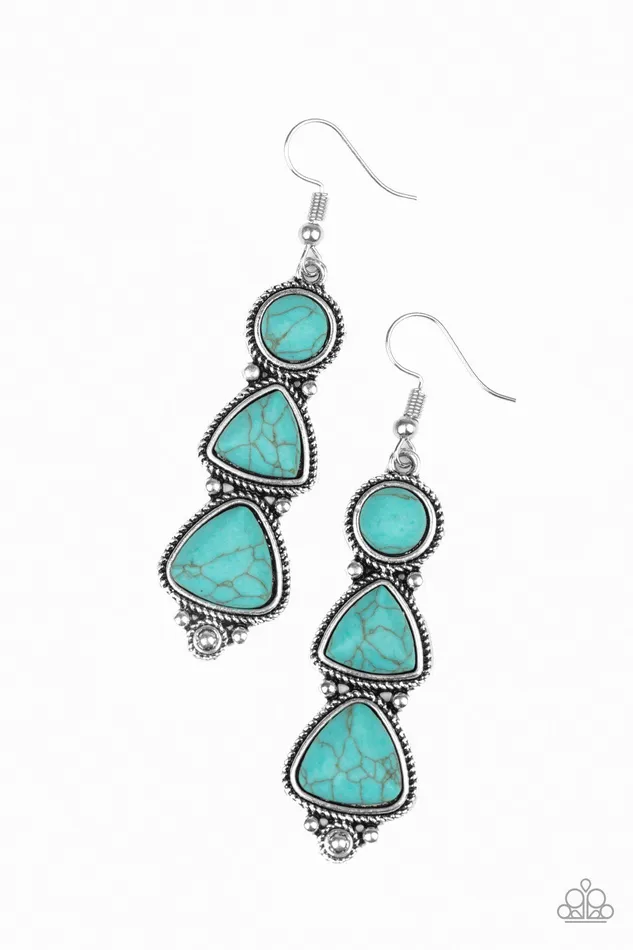 Earrings Paparazzi Jewelry Paparazzi Earring New Frontier Blue Earrings Paparazzi Jewelry Paparazzi Earring New Frontier Blue