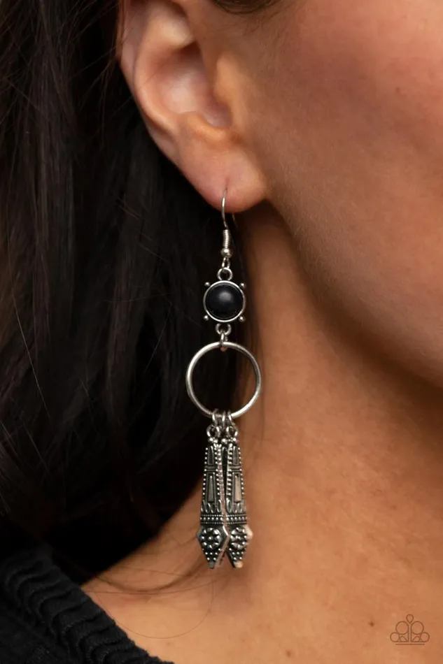 Earrings Paparazzi Jewelry Paparazzi Earring Prana Paradise Black