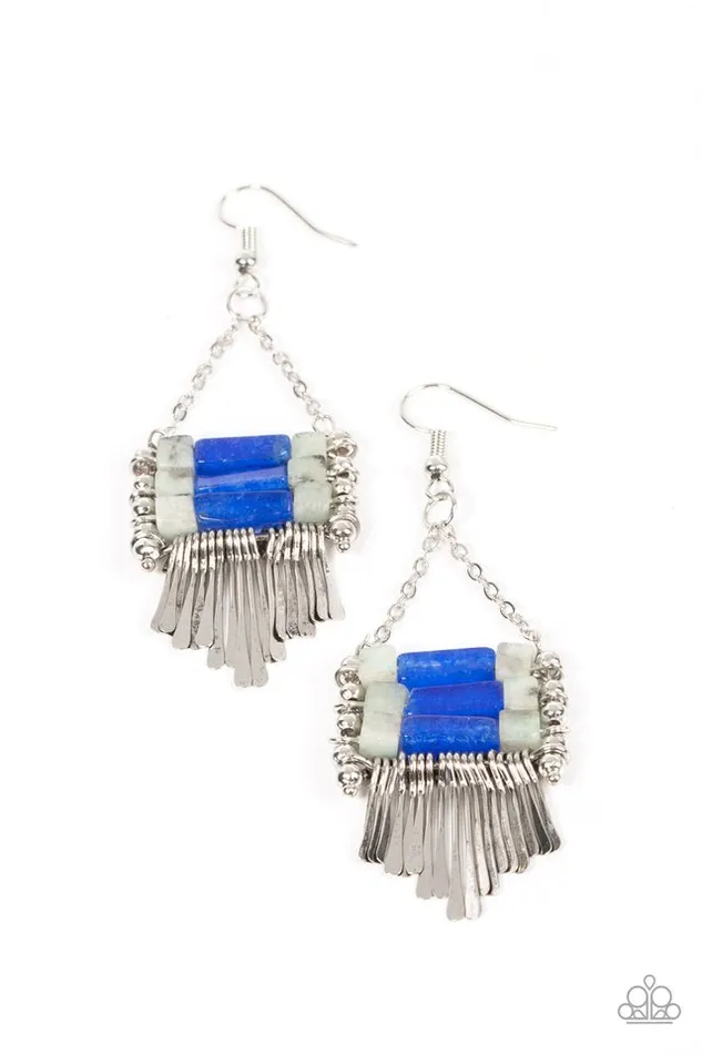 Earrings Paparazzi Jewelry Paparazzi Earring Riverbed Bounty Blue Earrings Paparazzi Jewelry Paparazzi Earring Riverbed Bounty Blue