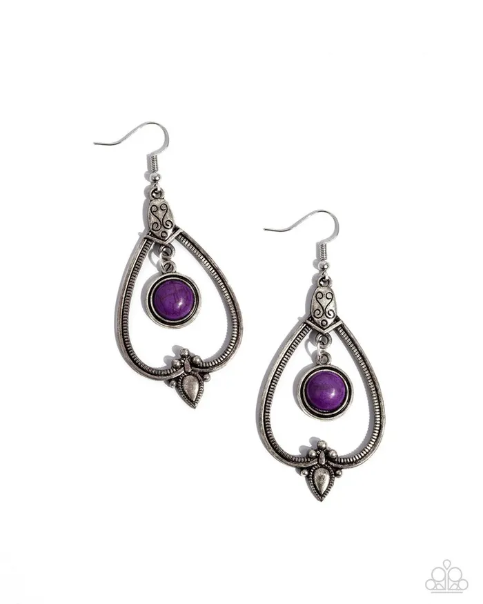Earrings Paparazzi Jewelry Paparazzi Earring Rocky Mountain Royalty Purple Earrings Paparazzi Jewelry Paparazzi Earring Rocky Mountain Royalty Purple