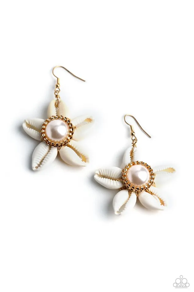 Earrings Paparazzi Jewelry Paparazzi Earring Say SEAS Gold Earrings Paparazzi Jewelry Paparazzi Earring Say SEAS Gold
