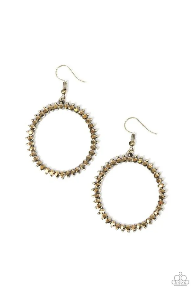 Earrings Paparazzi Jewelry Paparazzi Earring Spark Their Attention Brass