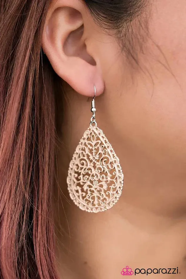 Earrings Paparazzi Jewelry Paparazzi Earring Spring Rain Brown