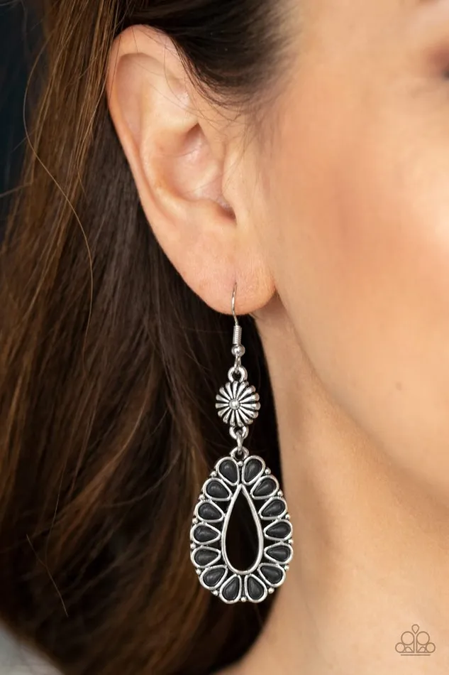 Earrings Paparazzi Jewelry Paparazzi Earring Stone Orchard Black