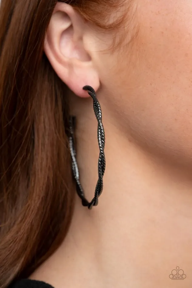 Earrings Paparazzi Jewelry Paparazzi Earring Totally Throttled Black
