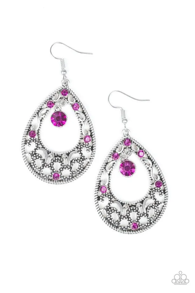 Earrings Paparazzi Jewelry Paparazzi Earrings Gotta Get That Glow Pink