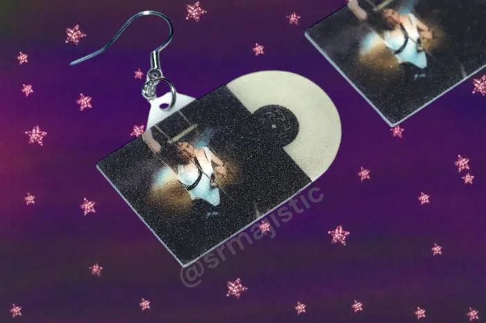 Earrings READY TO SHIP Caroline Polachek Pang Vinyl Album Handmade Earrings Sam Makes Things