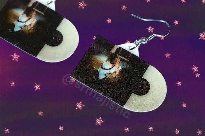 Earrings READY TO SHIP Caroline Polachek Pang Vinyl Album Handmade Earrings Sam Makes Things