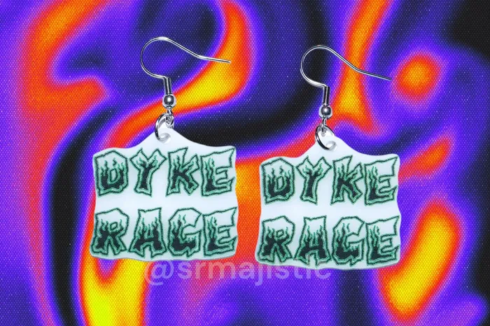 Earrings READY TO SHIP Lesbian Rage Various Stylized Handmade Earrings Sam Makes Things Earrings READY TO SHIP Lesbian Rage Various Stylized Handmade Earrings Sam Makes Things