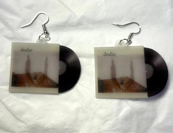 Earrings Sam Makes Things Dodie Build a Problem Vinyl Album Handmade Earrings
