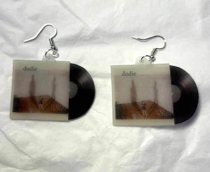 Earrings Sam Makes Things Dodie Build a Problem Vinyl Album Handmade Earrings