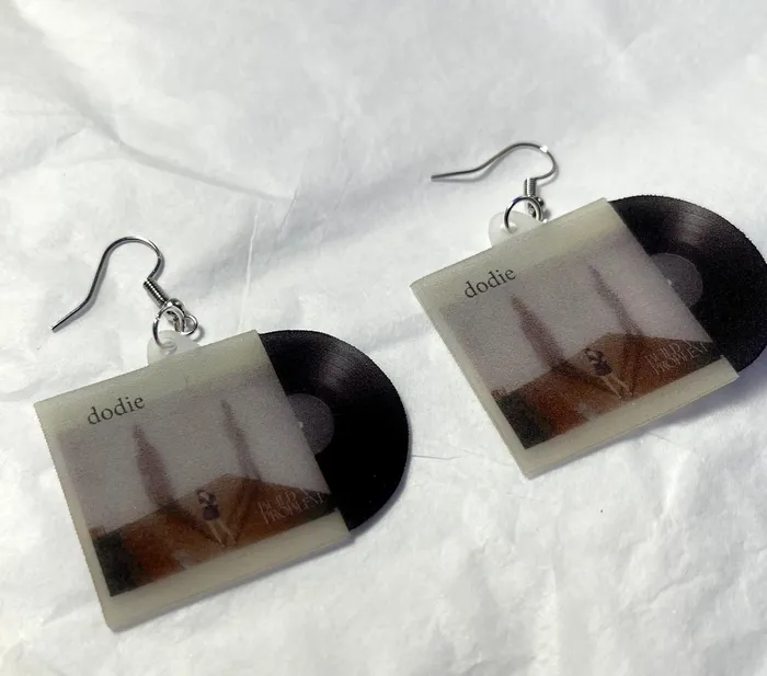 Earrings Sam Makes Things Dodie Build a Problem Vinyl Album Handmade Earrings