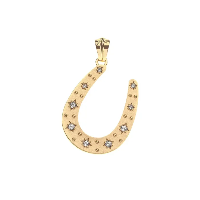 Jane Win LUCKY Starry Horseshoe Pendant Necklace Jane Win Necklaces