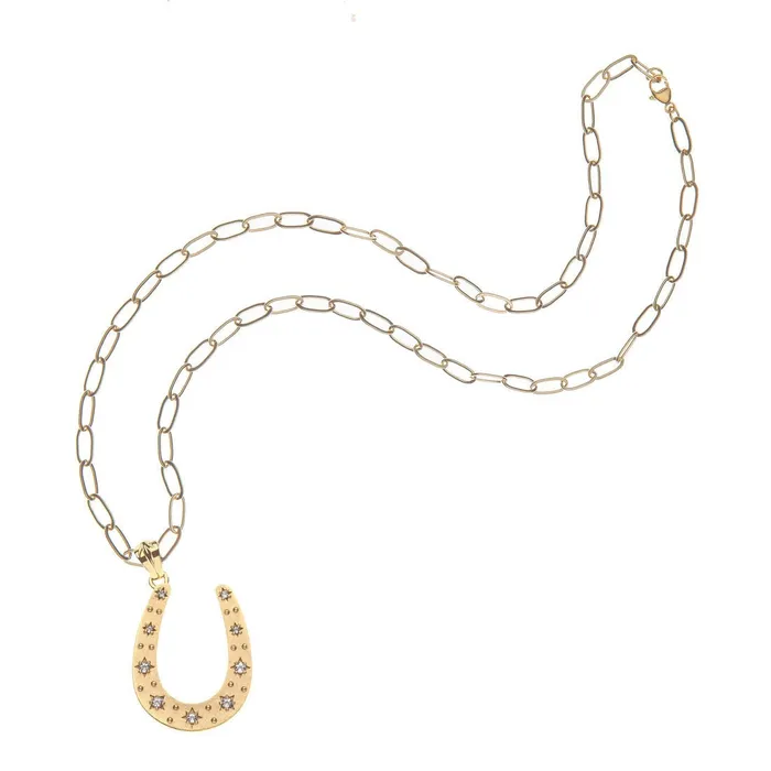 Jane Win LUCKY Starry Horseshoe Pendant Necklace Jane Win Necklaces