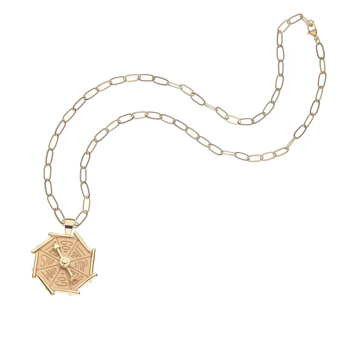 Jane Win Necklaces Jane Win LUCKY Bamboo Spinner Pendant Necklace