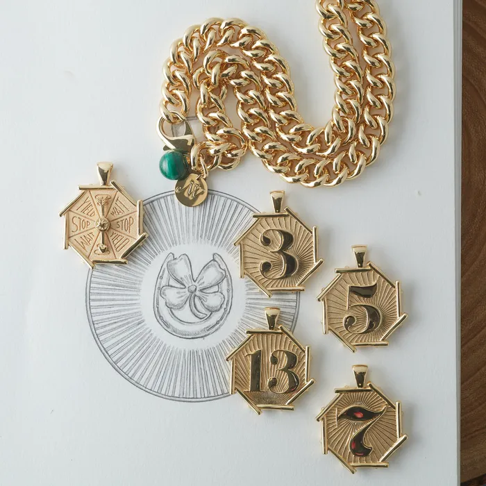 Jane Win Necklaces Jane Win LUCKY Bamboo Spinner Pendant Necklace