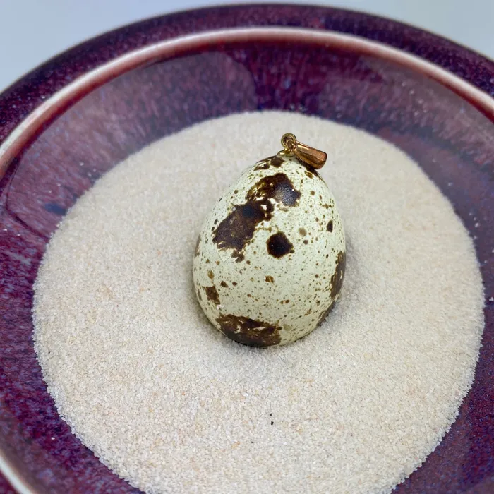 JBW Studio Necklaces Cozy Nest Heart Quail Egg JBW Studio Necklaces Cozy Nest Heart Quail Egg
