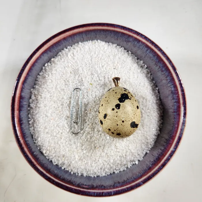 JBW Studio Necklaces Cozy Nest Heart Quail Egg JBW Studio Necklaces Cozy Nest Heart Quail Egg