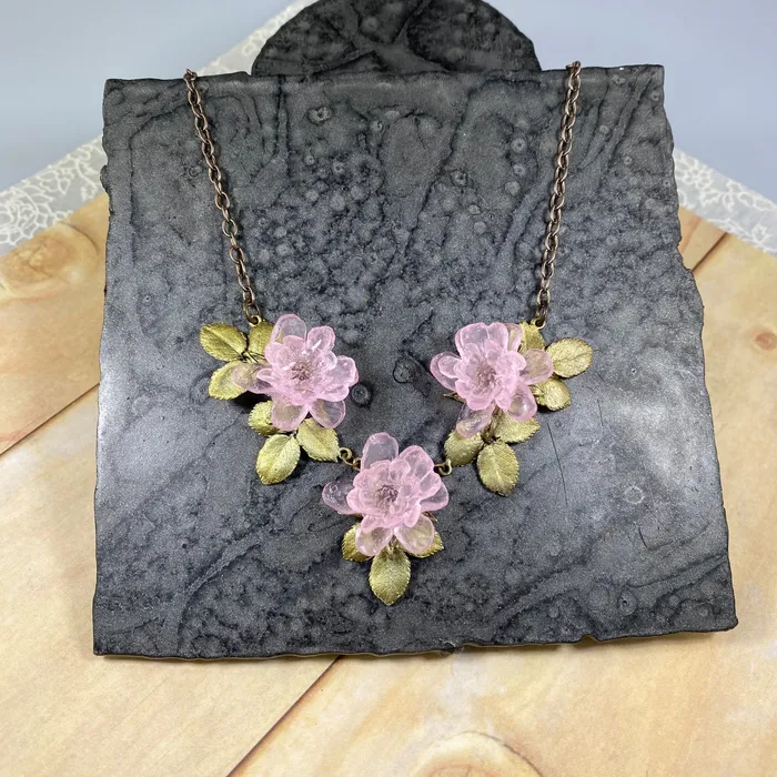 Michael Michaud Necklaces Blushing Rose Statement Necklace