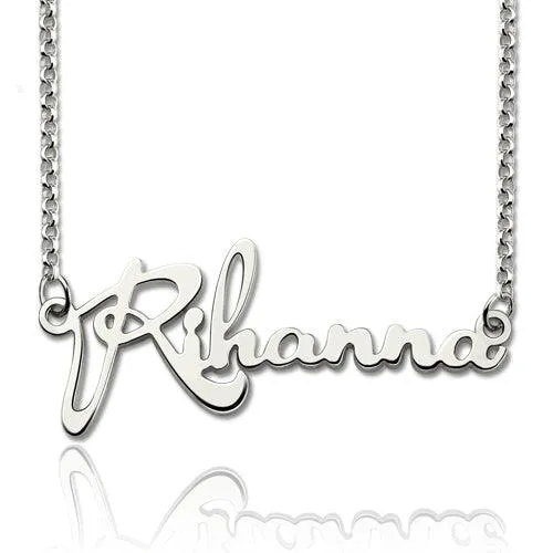 Necklaces Belbren Personalized Celebrity Dainty Script Name Necklace Sterling Silver Necklaces Belbren Personalized Celebrity Dainty Script Name Necklace Sterling Silver
