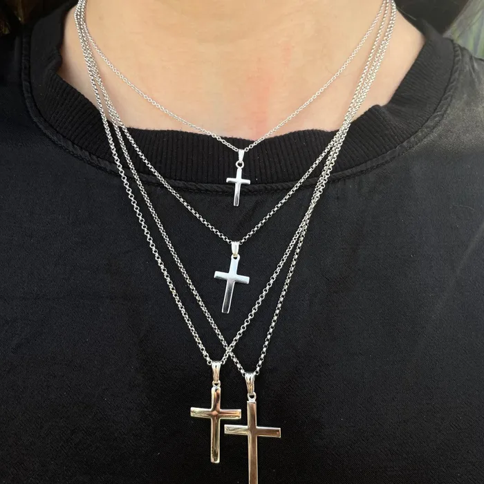 Necklaces Croghans Child Sterling Silver Cross Pendant Necklace