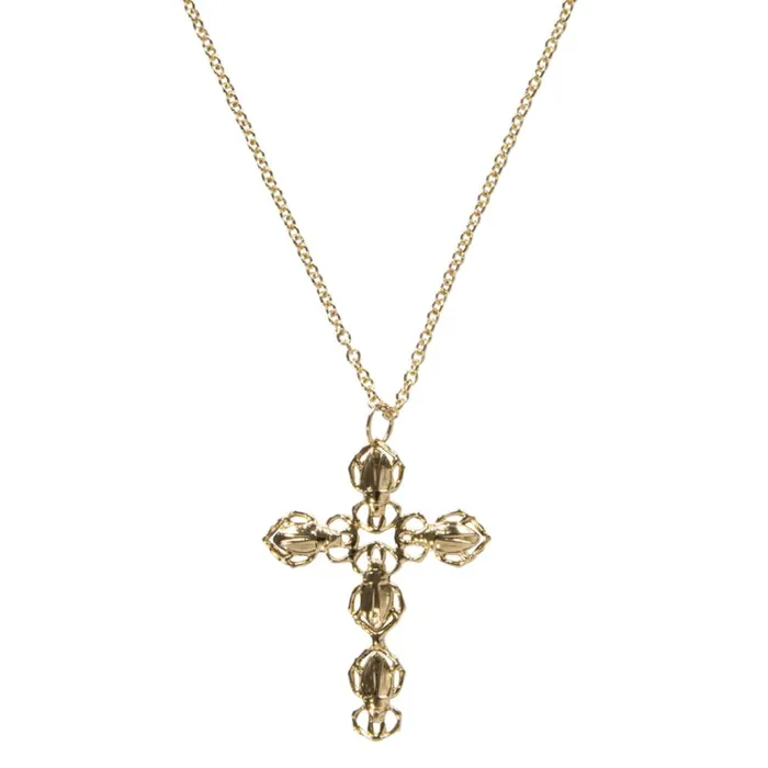 Necklaces Goldbug Collection Goldbug Cross Pendant Necklace