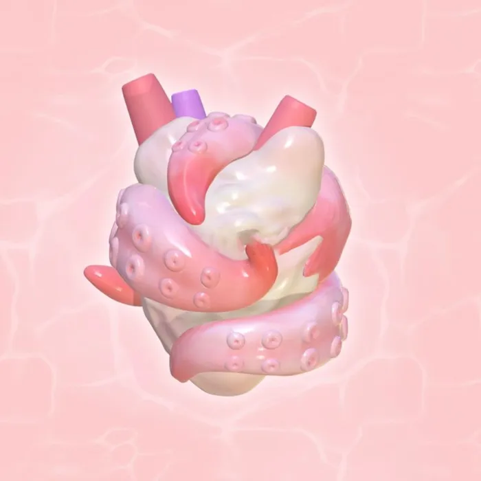 Necklaces IntoResin Handmade Octopus Heart Decoration Resin Mold
