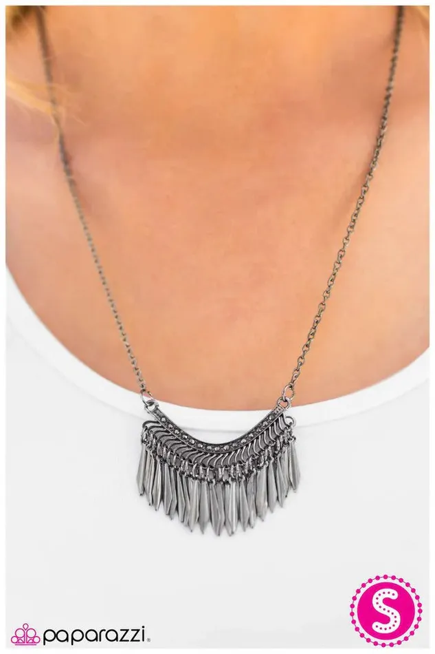 Necklaces Paparazzi Jewelry Paparazzi Necklace A Fine Fringe Black
