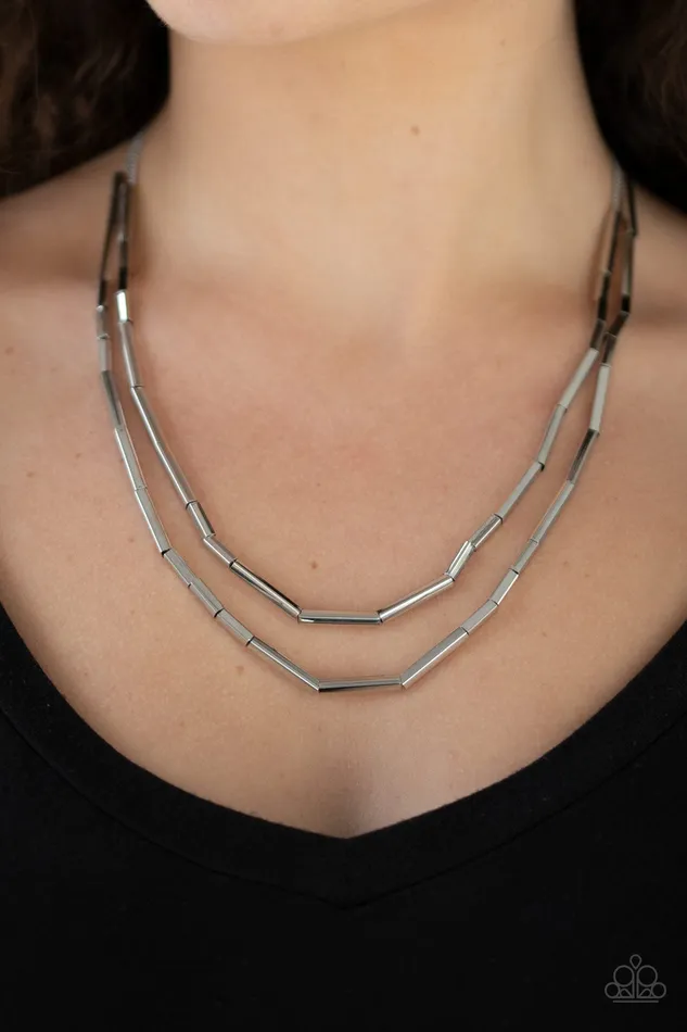 Necklaces Paparazzi Jewelry Paparazzi Necklace A Pipe Dream Silver