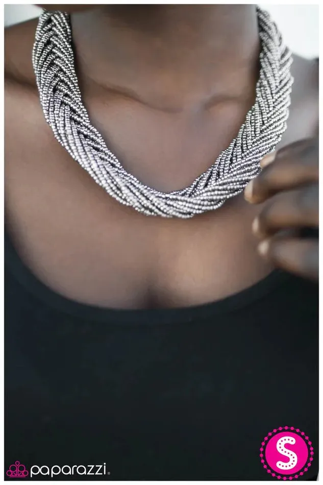 Necklaces Paparazzi Jewelry Paparazzi Necklace All You BEAD Is Love Silver