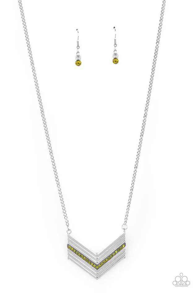Necklaces Paparazzi Jewelry Paparazzi Necklace Armed and FABULOUS Green Necklaces Paparazzi Jewelry Paparazzi Necklace Armed and FABULOUS Green