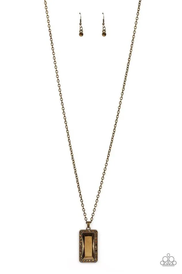 Necklaces Paparazzi Jewelry Paparazzi Necklace Bada BLING Bada Boom Brass