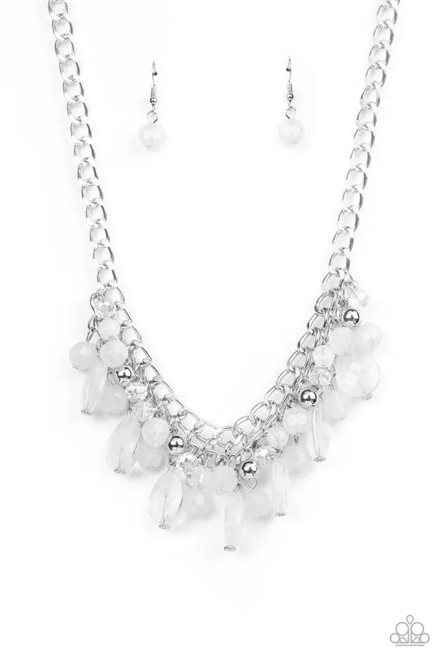 Necklaces Paparazzi Jewelry Paparazzi Necklace Beachside Dance White Necklaces Paparazzi Jewelry Paparazzi Necklace Beachside Dance White