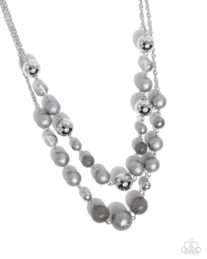 Necklaces Paparazzi Jewelry Paparazzi Necklace Beaded Benefit Silver Necklaces Paparazzi Jewelry Paparazzi Necklace Beaded Benefit Silver