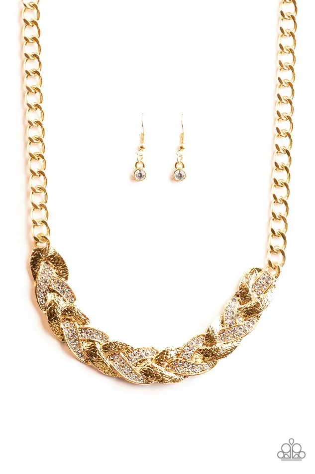 Necklaces Paparazzi Jewelry Paparazzi Necklace Blind Side Gold