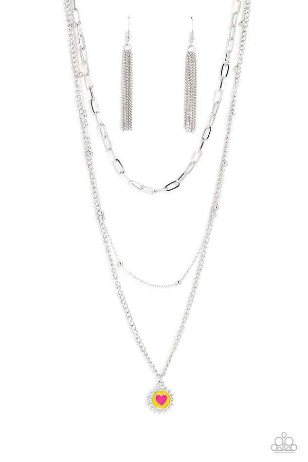 Necklaces Paparazzi Jewelry Paparazzi Necklace Burning Love Yellow Necklaces Paparazzi Jewelry Paparazzi Necklace Burning Love Yellow