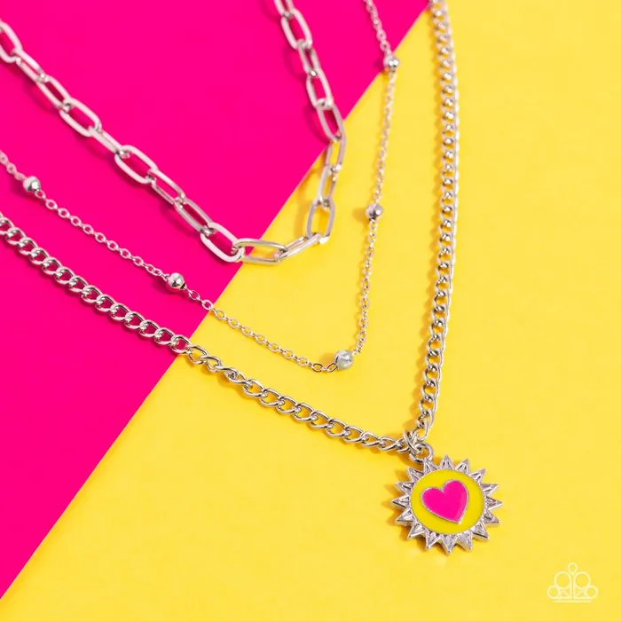 Necklaces Paparazzi Jewelry Paparazzi Necklace Burning Love Yellow Necklaces Paparazzi Jewelry Paparazzi Necklace Burning Love Yellow