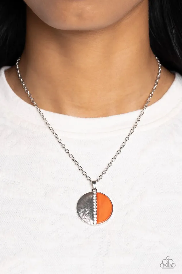Necklaces Paparazzi Jewelry Paparazzi Necklace Captivating Contrast Orange