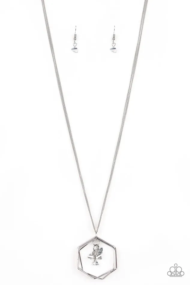 Necklaces Paparazzi Jewelry Paparazzi Necklace Chicly Geocentric Silver