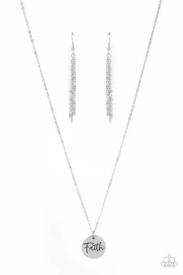 Necklaces Paparazzi Jewelry Paparazzi Necklace Choose Faith Silver Necklaces Paparazzi Jewelry Paparazzi Necklace Choose Faith Silver