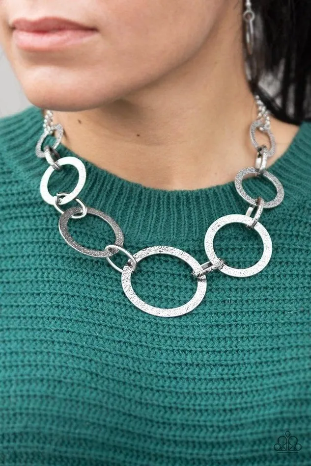 Necklaces Paparazzi Jewelry Paparazzi Necklace City Circus Silver